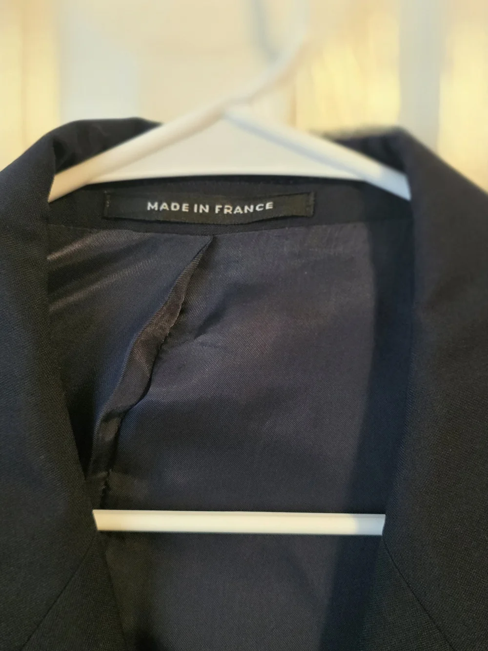 Vintage Yves Saint Laurent Men's Navy Single-Breasted Blazer